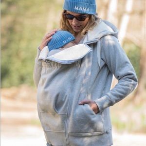 Seraphine maternity Sherpa-Lined 3 in 1 Maternity Hoodie